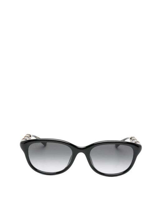 Gucci Gray Bamboo-Effect Sunglasses