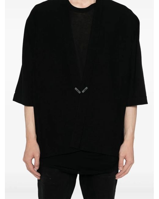メンズ Label Under Construction Haori カーディガン Black
