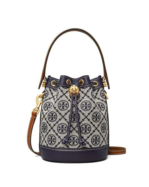 Tory Burch T Monogram バケットバッグ White