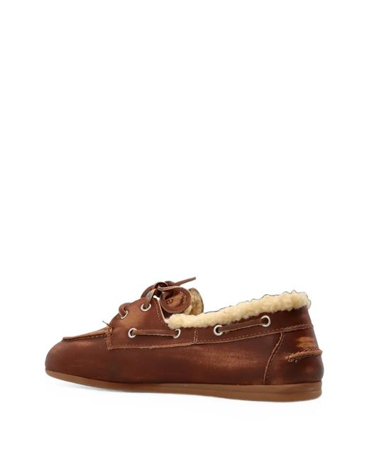 POSA Brown Flat Loafers