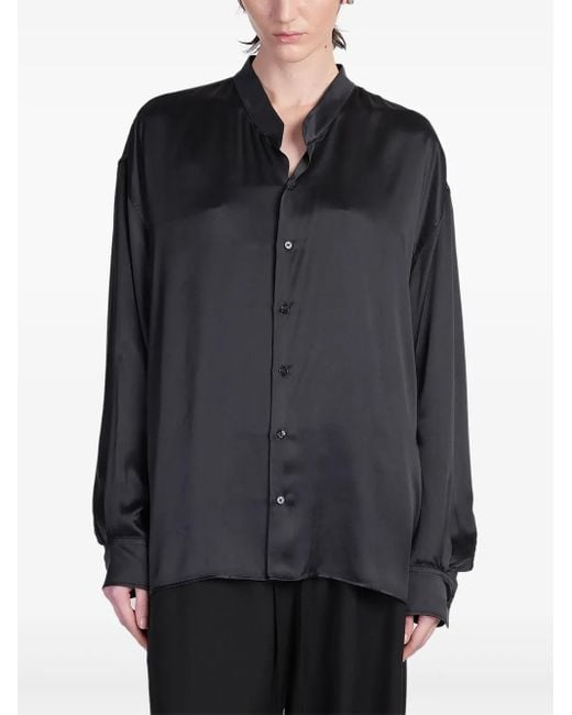 Ann Demeulemeester シルクシャツ Gray