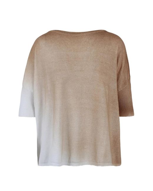 Ploumanac'h Natural Ombré Ribbed-Sleeve T-Shirt