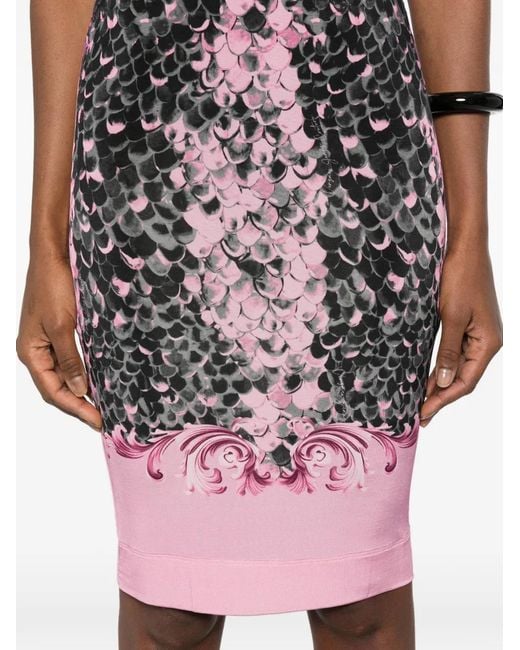 Versace Jeans Couture Multicolor Fitted Dress