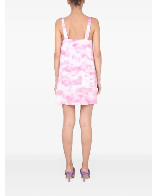 ROTATE BIRGER CHRISTENSEN Pink Pocketed Mini Day Dress