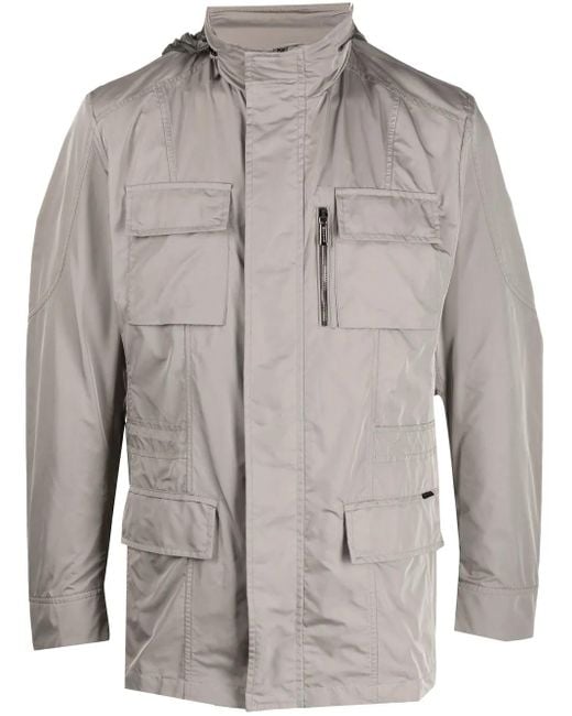 Moorer Gray Manolo-Km Field Jacket for men