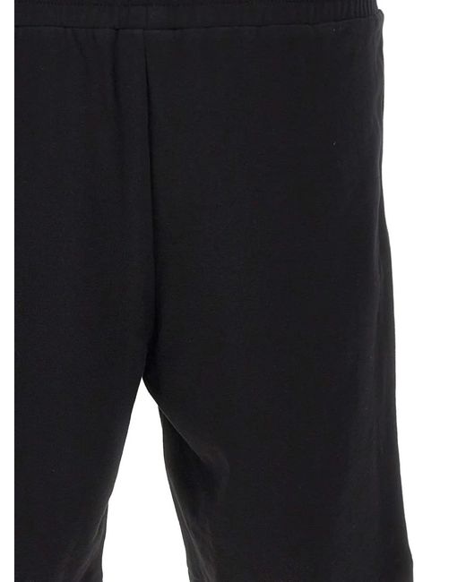 EA7 Black Core Identity Logo Elasticated Shorts for men