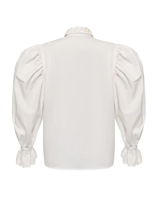 Anouki White Chemise À Applique Fleur