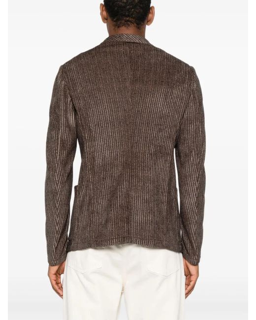 メンズ Emporio Armani ヘリンボーン ジャケット Brown