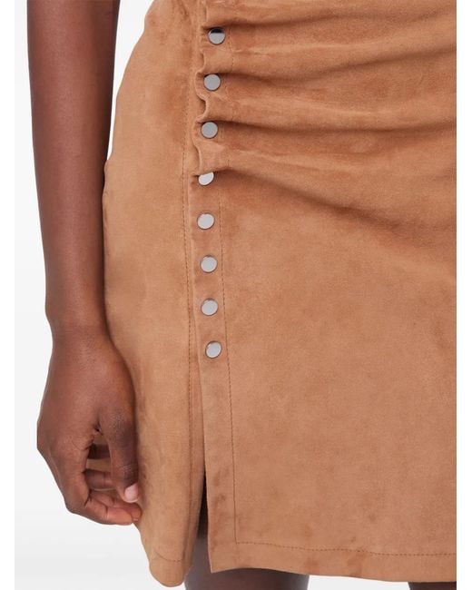 Rabanne Gesmockte Mini-Jurk in het Brown