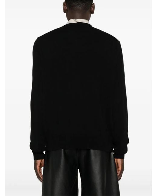 Vivienne Westwood Black Cotton And Cashmere Blend Crewneck Jumper for men