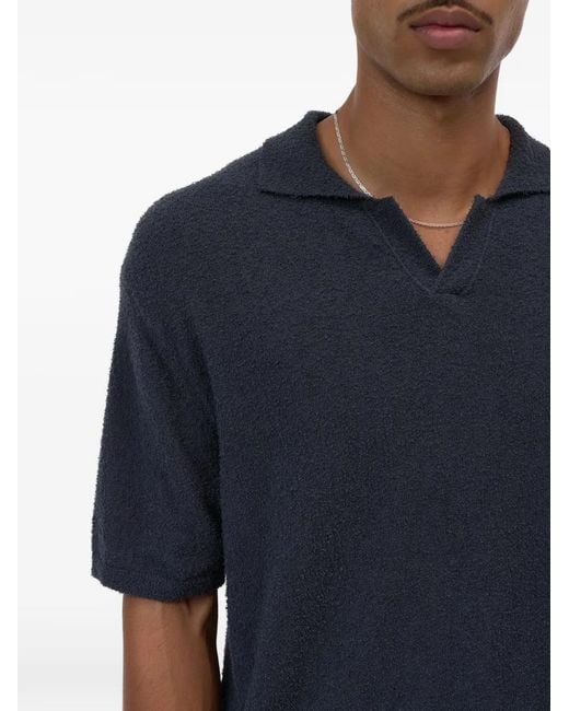 Closed Blue Short-Sleeved T-Shirt for men