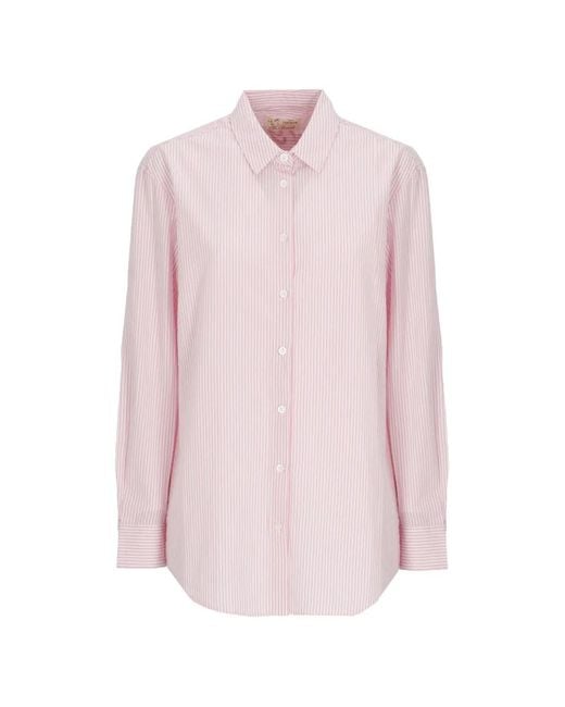 Mc2 Saint Barth Pink Striped Shirt