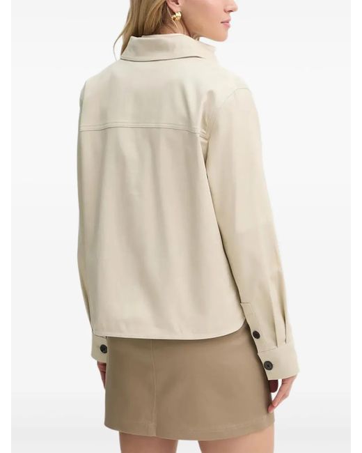 Marc O' Polo Natural Button-Fastening Shirt Jacket