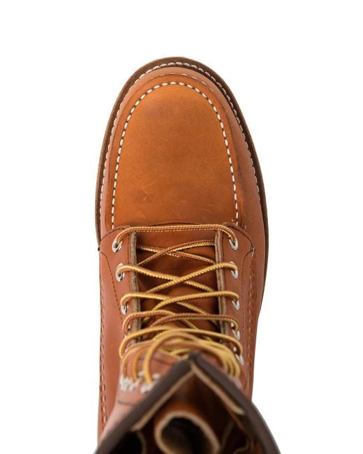 Red Wing Brown Ankle Lace-Up Fastening Boots for men