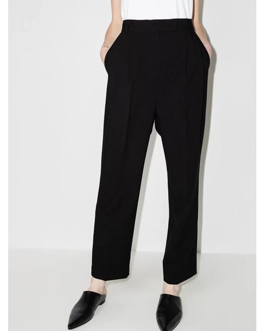 Frankie Shop Black Bea Tailored Cropped Trousers