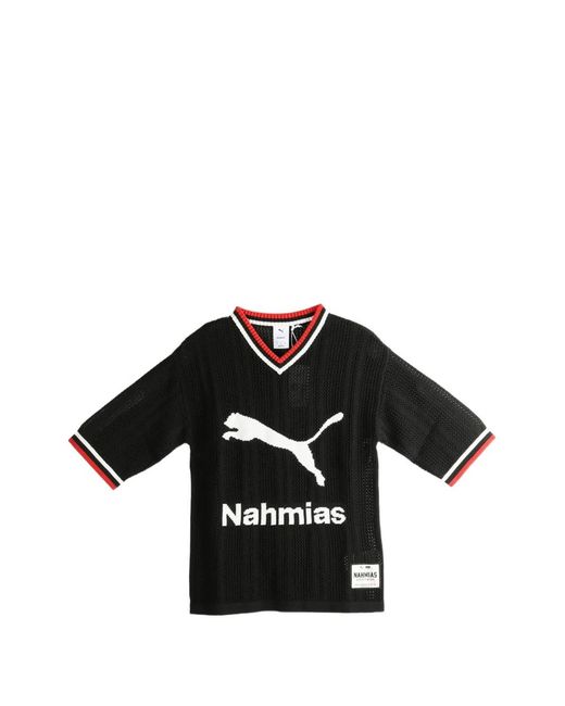 PUMA Black X Nahmias V-Neck T-Shirt for men