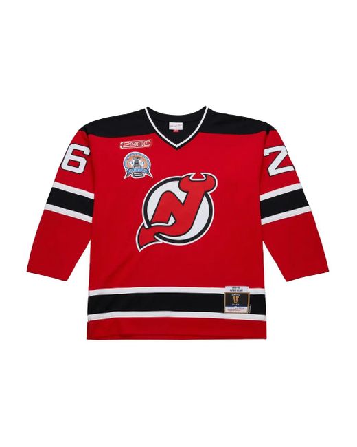 メンズ Mitchell & Ness Devils 1999 Patrik Elias トップ Red