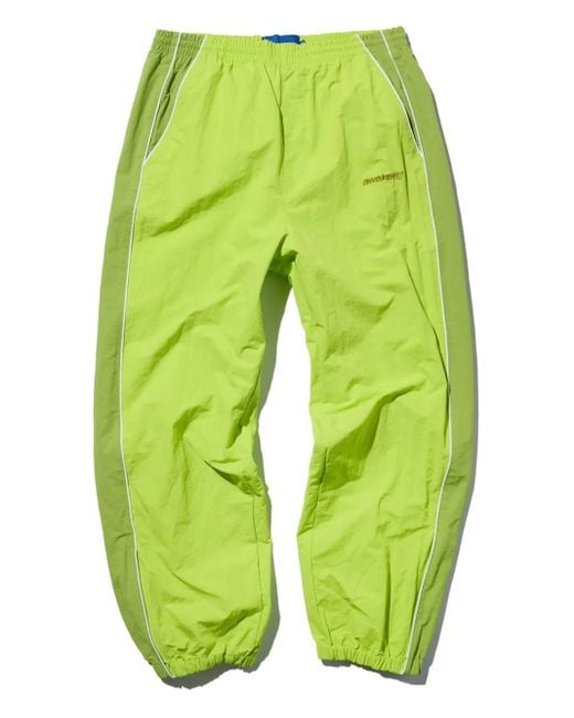 AWAKE NY Green Double-Panel Track Pants for men