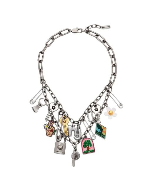 Marc Jacobs Metallic The Pop Americana Charm Necklace
