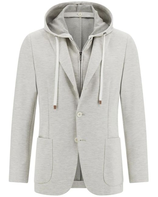 Boggi Gray Madison Sweatshirt Jacket for men