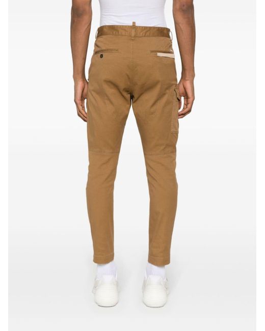 Pantalones cargo de talle medio DSquared² de hombre de color Natural