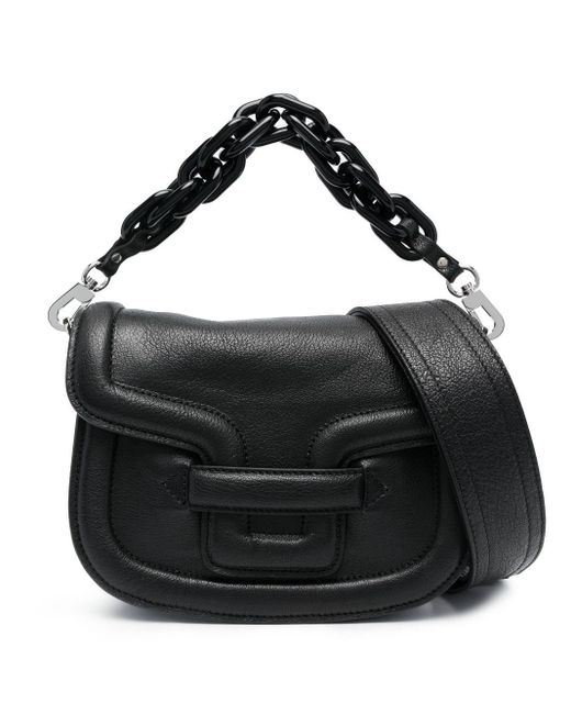 Pierre Hardy Black Alpha Grained-leather Shoulder Bag
