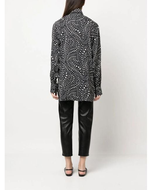 Stella McCartney Black Hemd Mit Sterne-Print