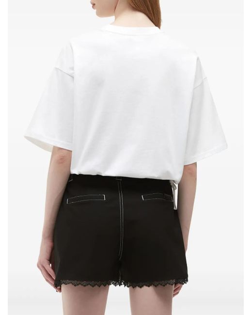 Musium Div. White Logo-Print T-Shirt