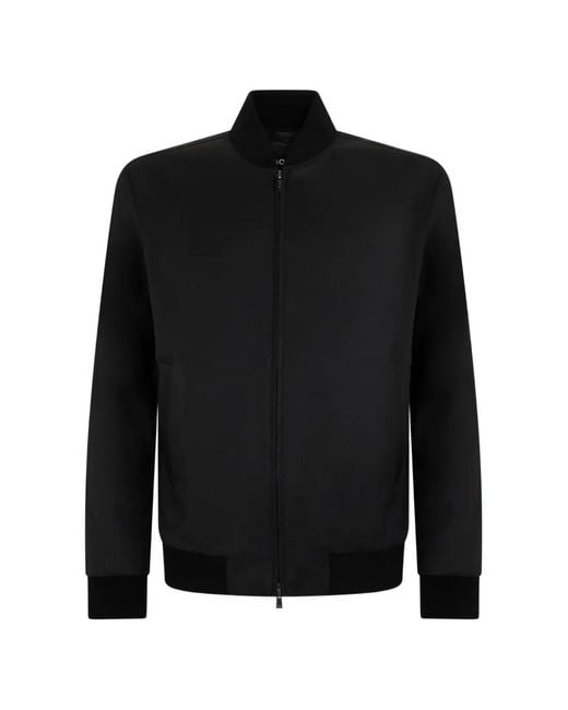 Boss Black Zip-Up Bomber Jacket for men