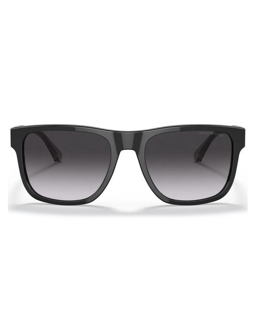 Emporio Armani Gray Square-Frame Sunglasses for men