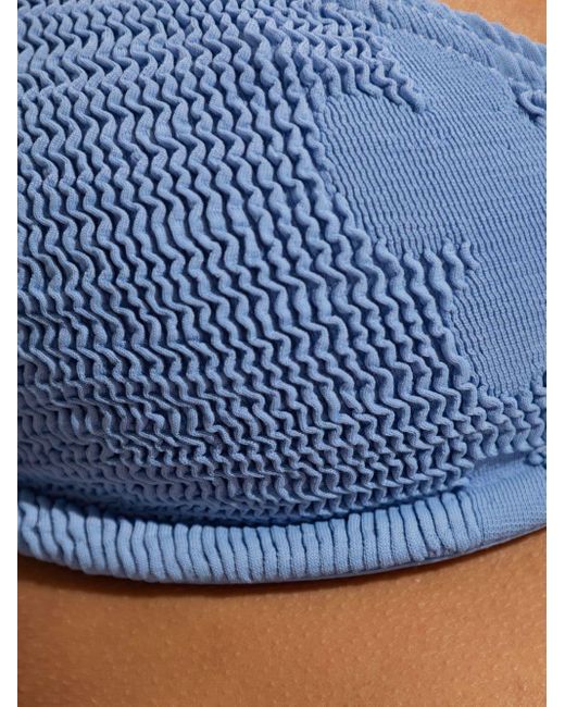 Bondeye Blue Gracie Jacquard Bikini Top