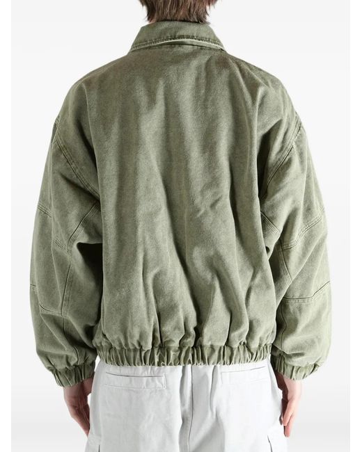 Roa Green Panelled Zip Jacket for men