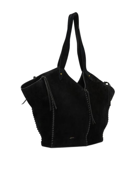 Isabel Marant Black Tampa Leather Tote Bag