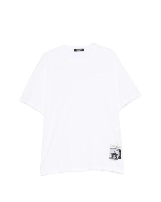 Undercover White X Cindy Sherman Graphic-Patch T-Shirt for men