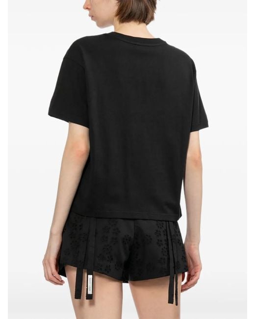 A.P.C. Black Logo-Print T-Shirt