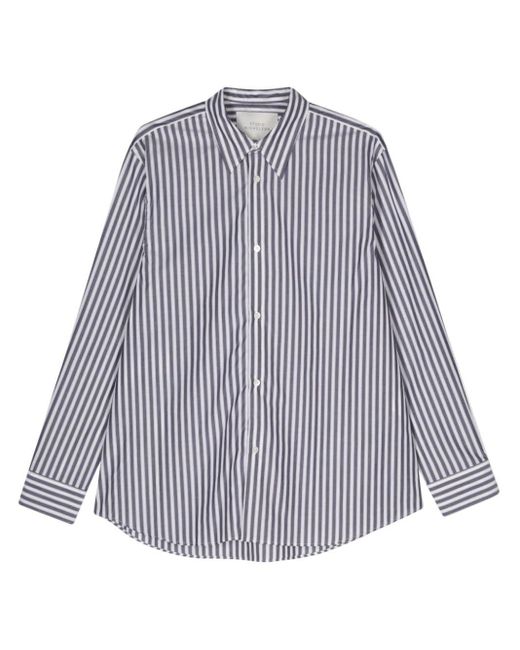 Studio Nicholson Purple Striped Cotton Shirt for men