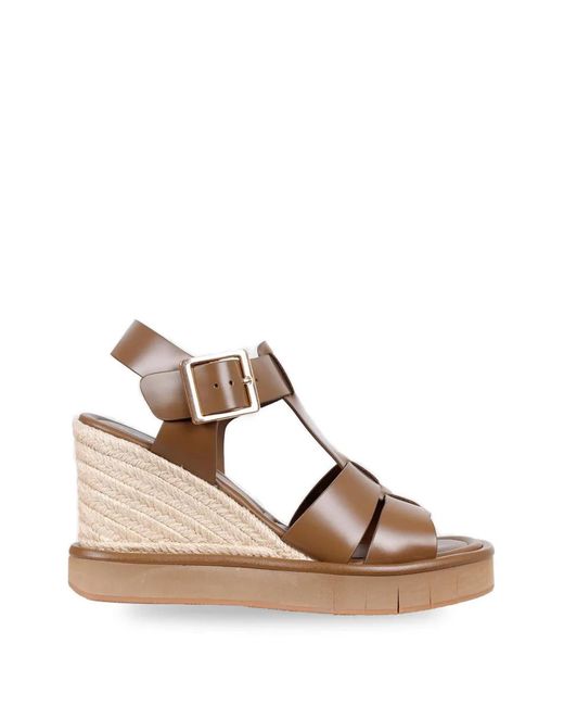 Palomitas By Paloma Barcelo' Natural Strappy Wedge-Heel Espadrilles