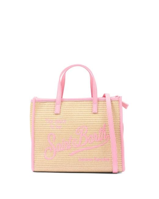 Mc2 Saint Barth Pink Sac À Main Brodé