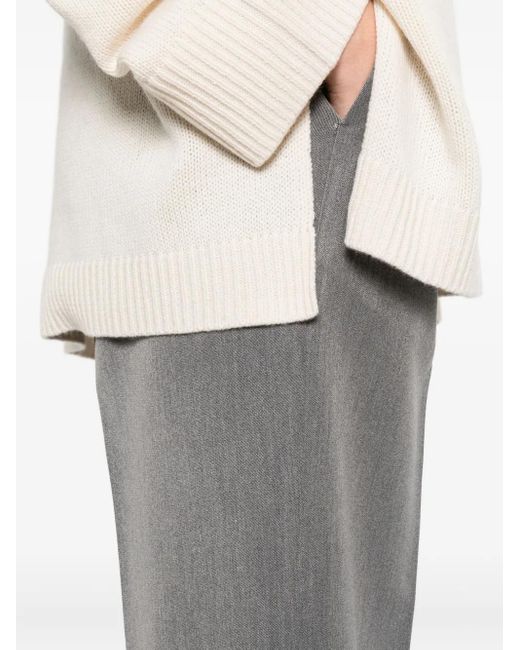 Cellar Door Gray Elastic-Waist Trousers