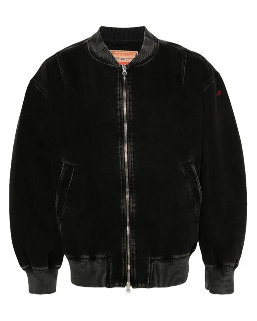 DIESEL Black Jackets for men