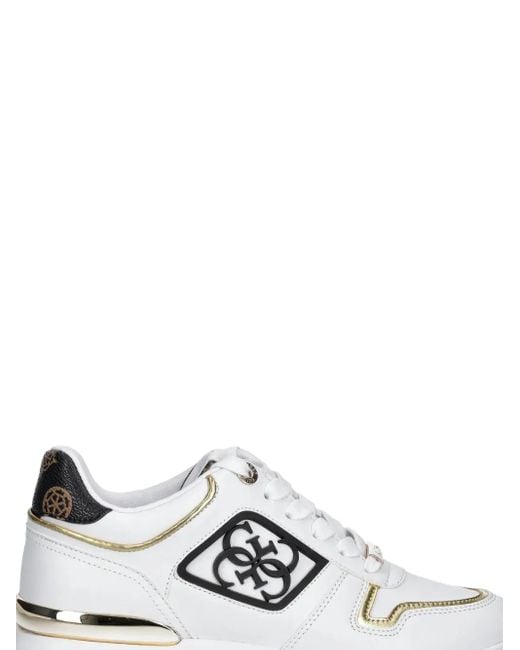 Guess White Koyaa 4G Sneakers