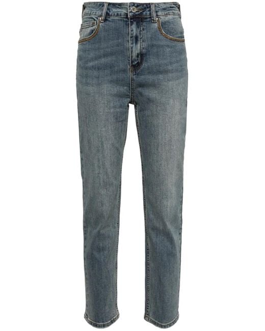B+ AB Blue Tapered Jeans