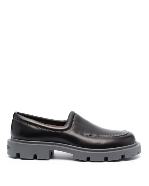 Maison Margiela Leather Lug-sole Chunky Loafers in Black for Men | Lyst ...