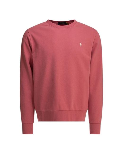 Polo Ralph Lauren Red Signature Polo Pony Motif Sweatshirt for men