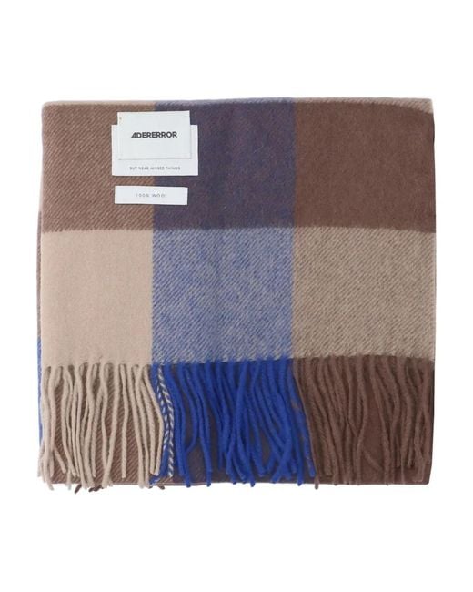Adererror Blue Faylen Muffler Scarf for men