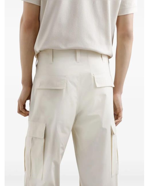 メンズ Dolce & Gabbana ストレッチコットン カーゴパンツ White