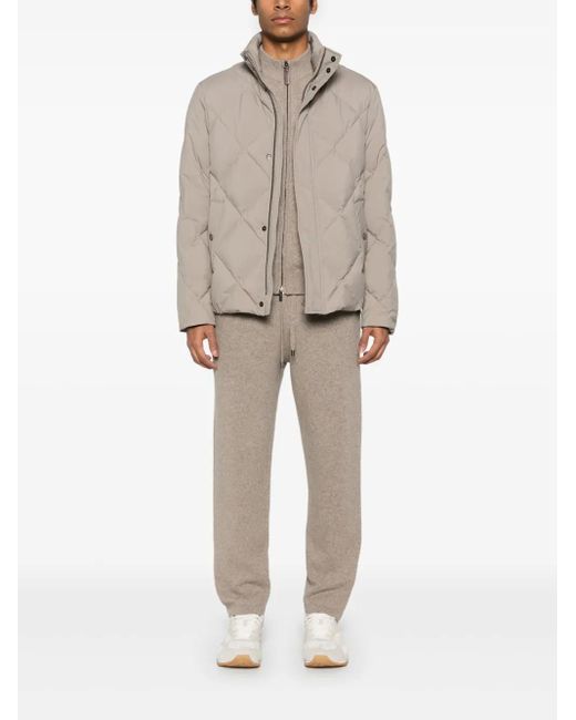 Canali Natural Diamond-Quilted Jacket for men