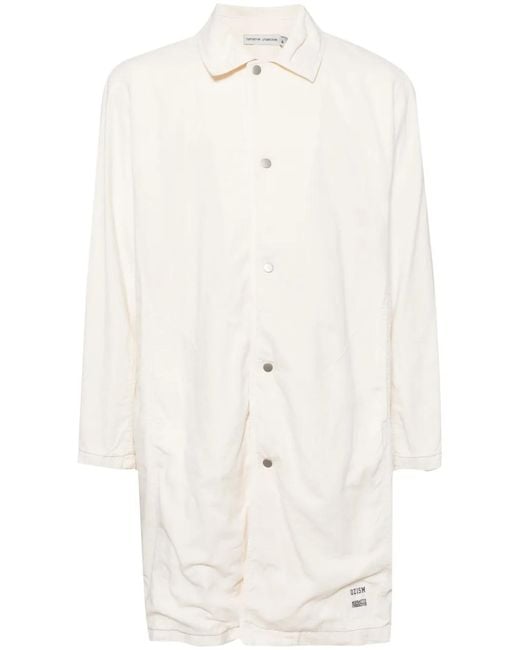 Undercover White X Nonnative Logo-Appliqué Parka Coat for men