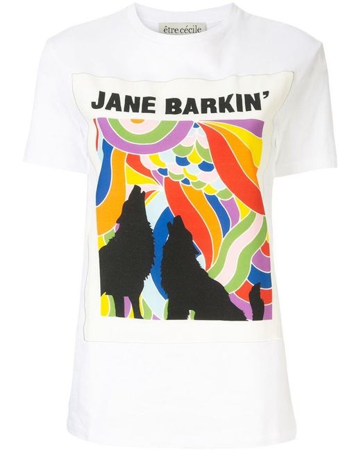 Être Cécile White Jane Barkin T-shirt