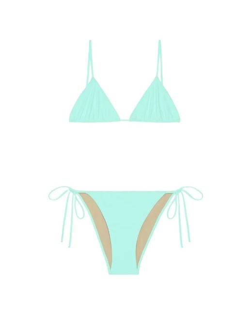 Lido Blue Bikini À Bonnets Triangles